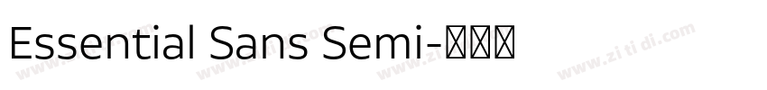 Essential Sans Semi字体转换 Essential Sans Semi字体转换